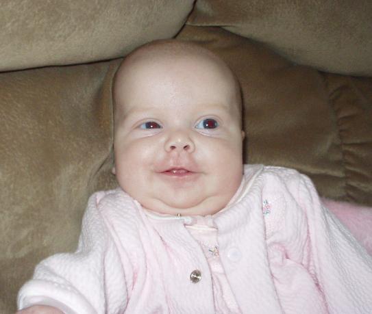She almost looks like she is trying to wink \