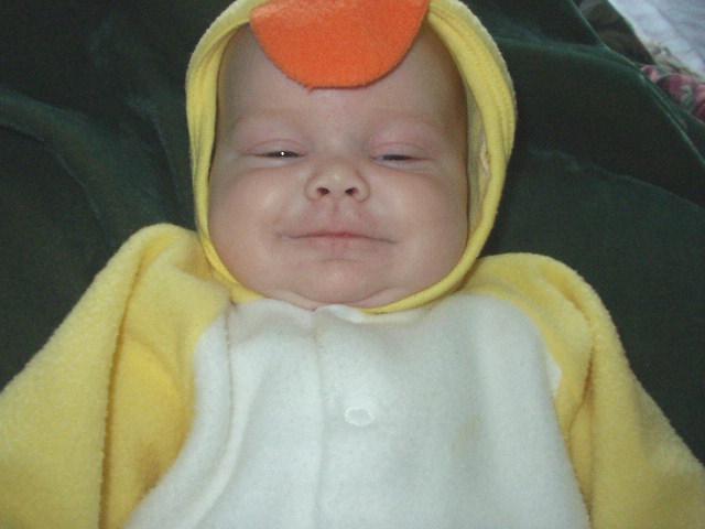 Mary smiles all of the time now :):)
