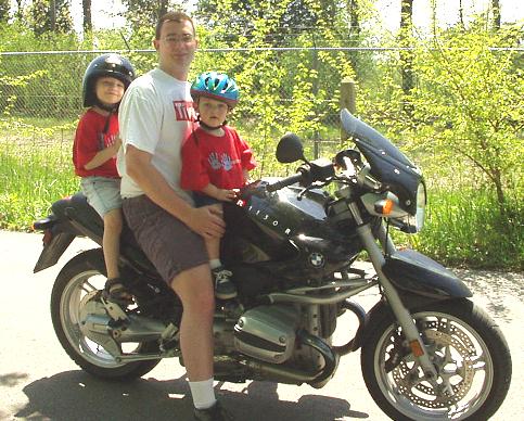 I don't know which one of these "little" boys, love this motorcycle more??