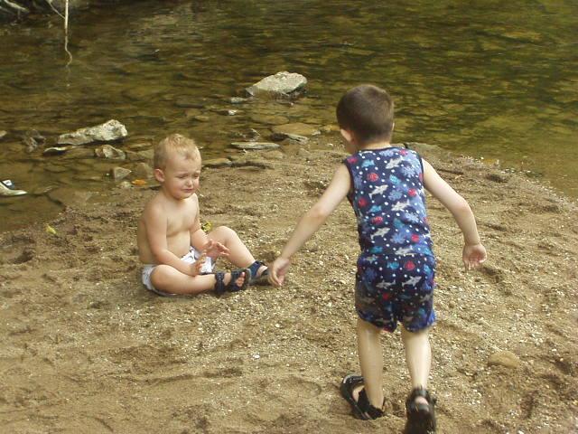 Elijah was upset because he had bugs crawling on and around him.