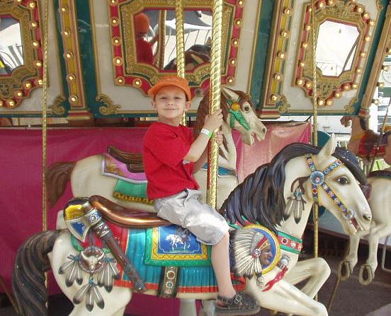 I think Timothy enjoyed all of the rides (for the most part).