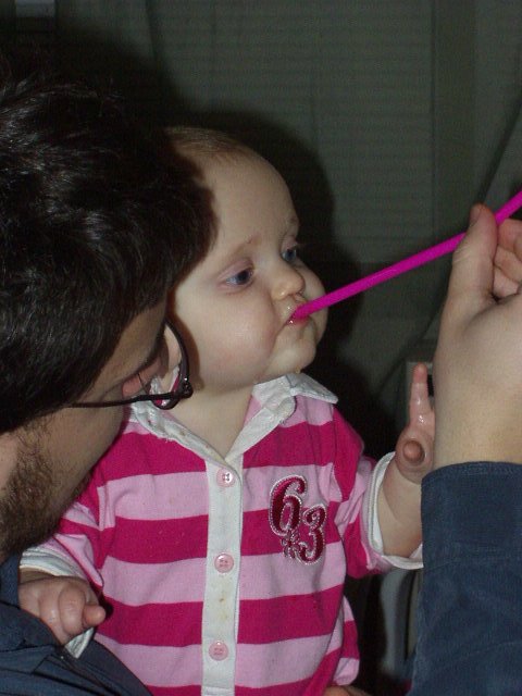 Daddy let me drink some of his kool-aid :) It was good!!!