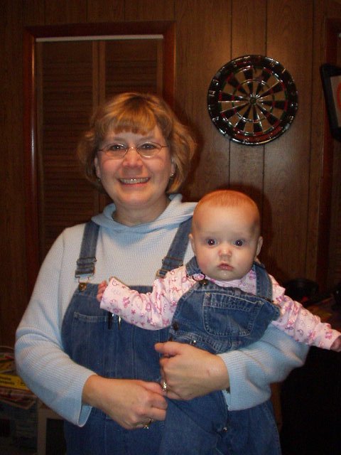 Mamaw and I wore our bibs today.