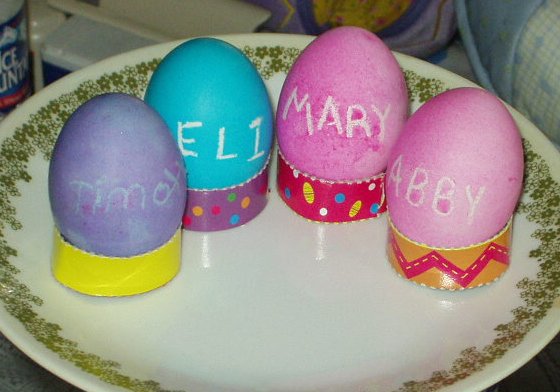 Timothy and Elijah did a wonderful job on the eggs :)
