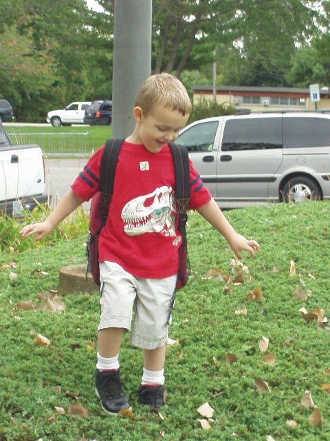 Elijah had a wonderful day at school!