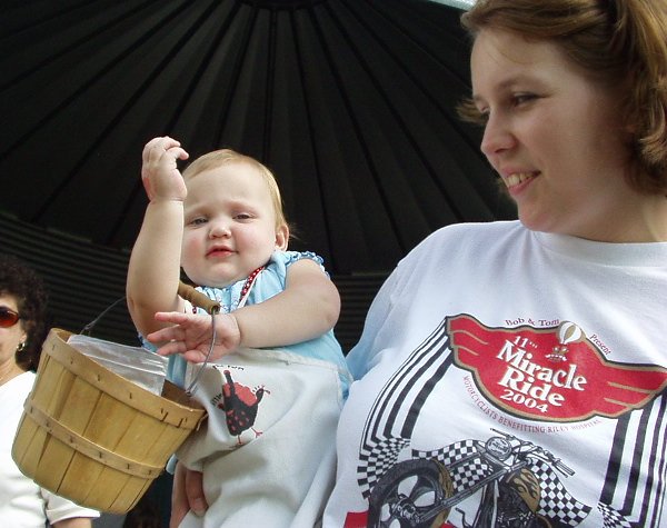 Abigail carried her basket the entire time! Timothy and Elijah added things to her basket as we went!