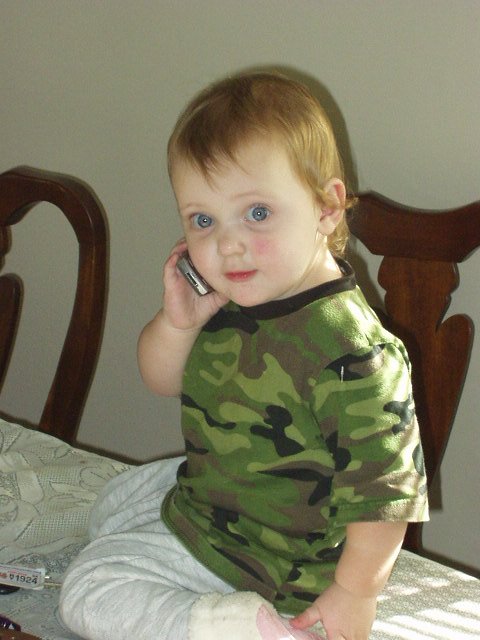 What?? I'm on the phone!
