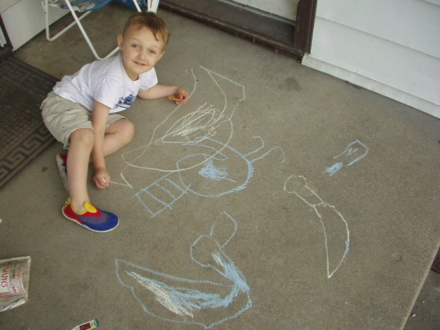 Elijah drew these all by himself! I was totally amazed!