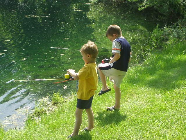 Timothy has a new fishing move!!!