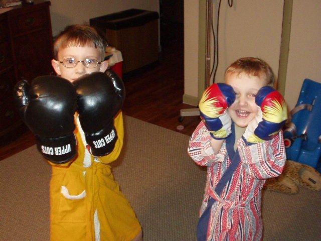 Timothy and Elijah wore robes that I believe were Daddys!