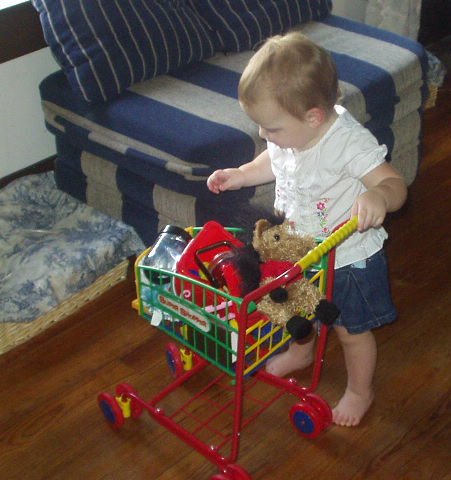 Just like Mommy...I always end up with more stuff than I need!