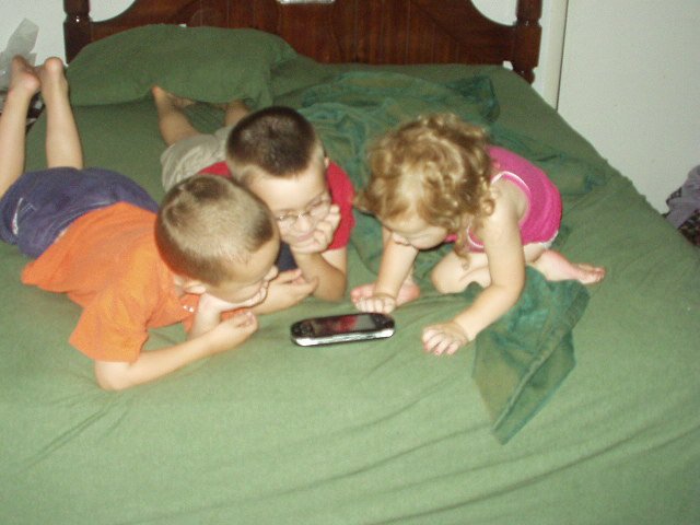 You know...we do own a 50 inch TV!!!! I guess the kids would rather watch Spiderman 2 on the PSP! :)