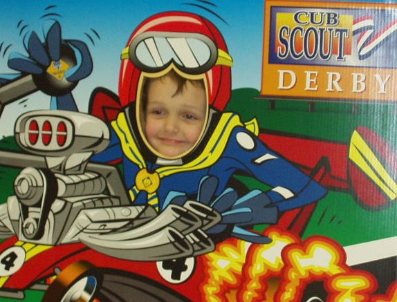 Elijah thinks he is a scout :)