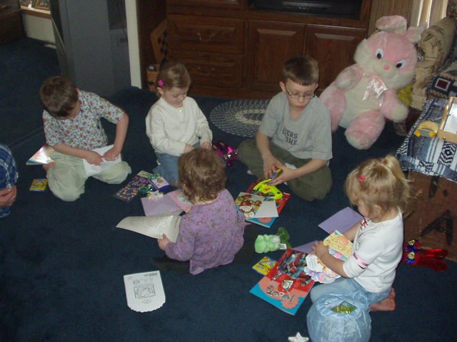 The kids had fun opening all of their treats :)