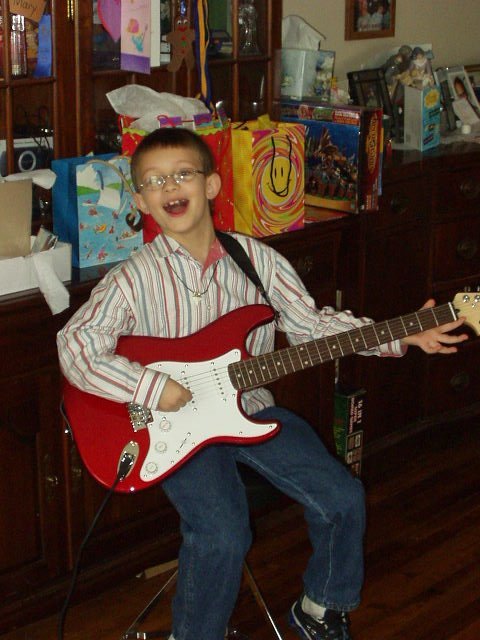 You wouldn't believe the songs this boy has already came up with!! "Daddy in a box, not my basement!" (lol)