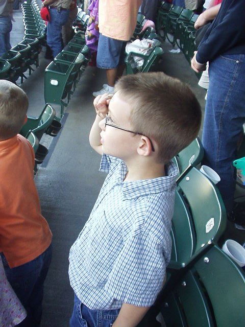 Timothy is a good little scout :)