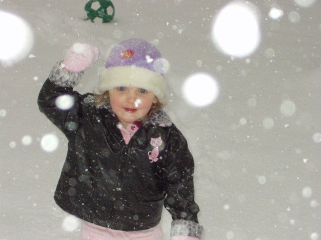 Don't you dare throw that snow at me!!!