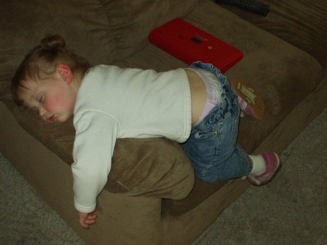 This is one tired tot :)