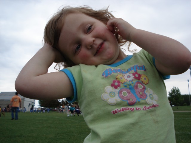 Abby being silly.