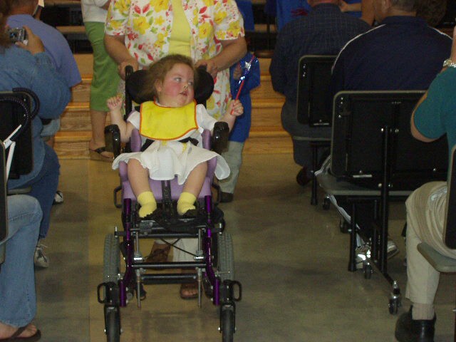Mary greets her people! :)