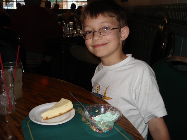 It's amazing how Timmy isn't full anymore when it comes to making room for dessert!