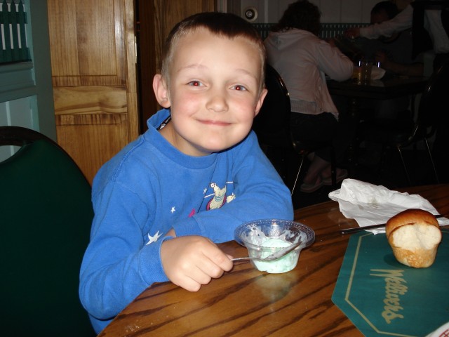 Elijah likes mint chocolate chip like his mom :)