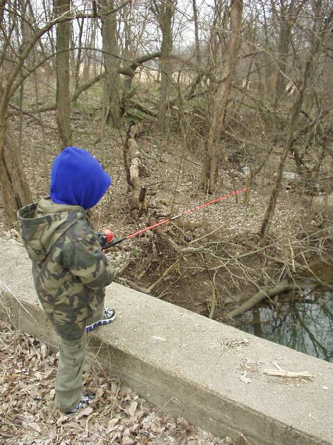 I am fishing just like Mommy did when she was little : )