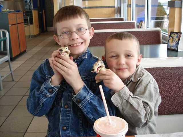 They were making "Scrat" noises :)  hehe