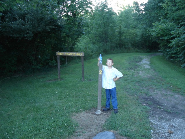 Timmy and I decided to hit Trail #2 without the Pack.
