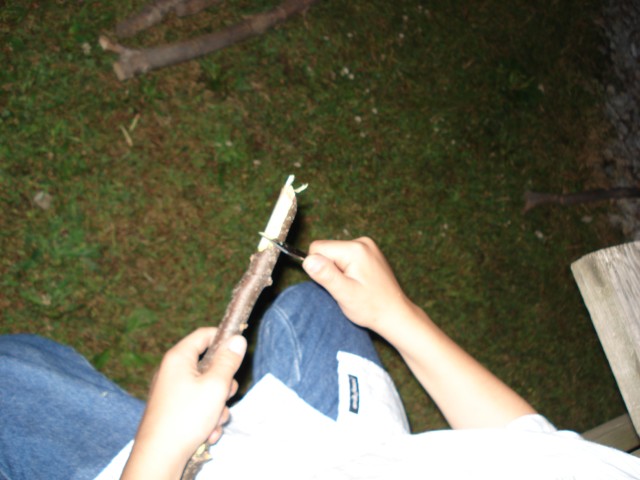 Whittlin' rocks!