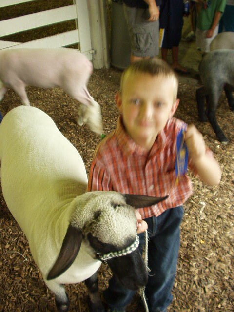 He's fuzzy...but happy :) hehe