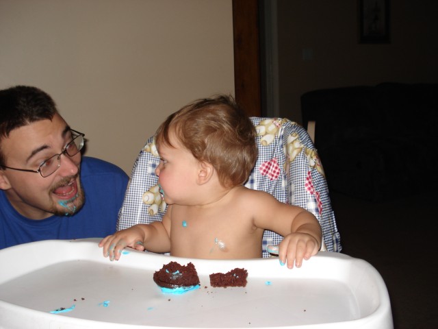 "Dad, you need to get your own!"