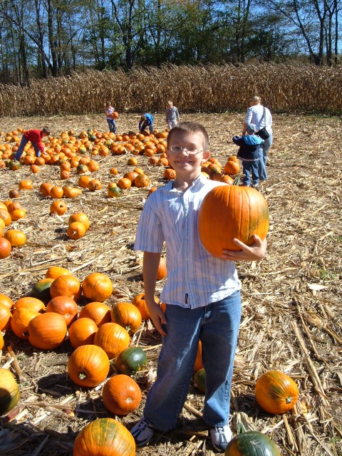 Time to stop for pumpkins!  Good choice Tim.