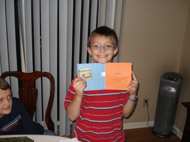 Thanks for the card and the birthday cash, Uncle Jessup!