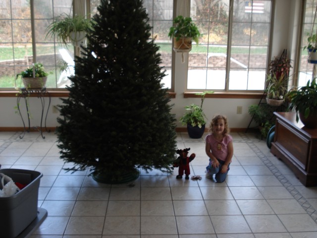 Abby really likes the flatulent reindeer!