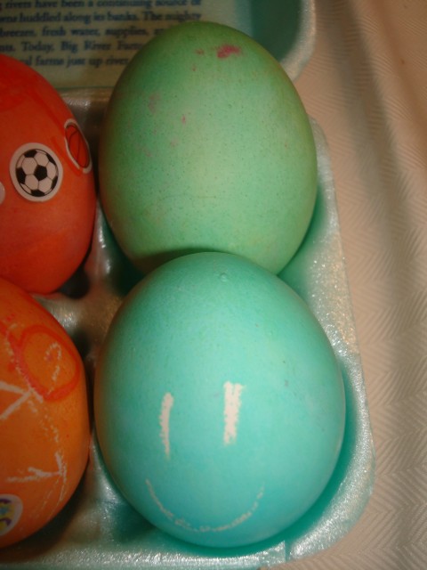 Isaiah's eggs were super cool!