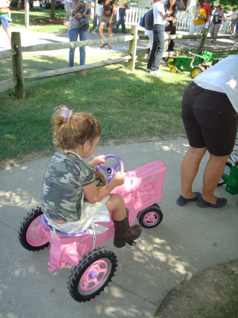 The lady in front of Abby was going too slow :P