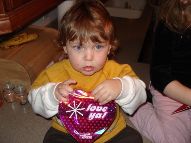 Who, me?  Eatting the chocolate???  Nah.