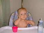 Can't you see that I am talking to Daddy on the phone.