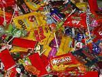 Look at all of my candy!