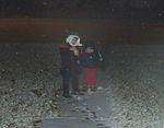 Timothy made the first big snowball...and then he hit Elijah with it :) hehe