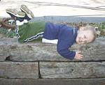 Elijah would lay down on whatever was flat (clean or not).