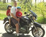 I don't know which one of these "little" boys, love this motorcycle more??