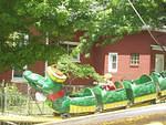 He is still small enough to ride on the Gator :)