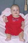 Aunt Joni stuffed my dress so I would look like Mommy :) hehe