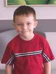 Timmy is sporting his new hair cut for school :)