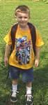 Timothy picked out his clothes for school.