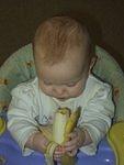 OK!! I've got ahold on this slippery thing! Now to get it in my mouth!
