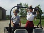 Timothy and Elijah went for a ride with Great Uncle Bill!