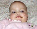 Mommy fed me chocolate ice cream :)